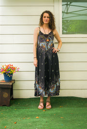 Black Elephant Garden Maxi Dress