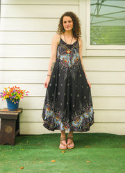 Black Elephant Garden Maxi Dress