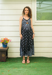 Black Paisley Maxi Dress