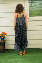 Black Paisley Maxi Dress