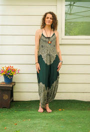 Forest Green Mandala Jumpsuit