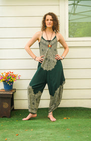 Forest Green Mandala Jumpsuit