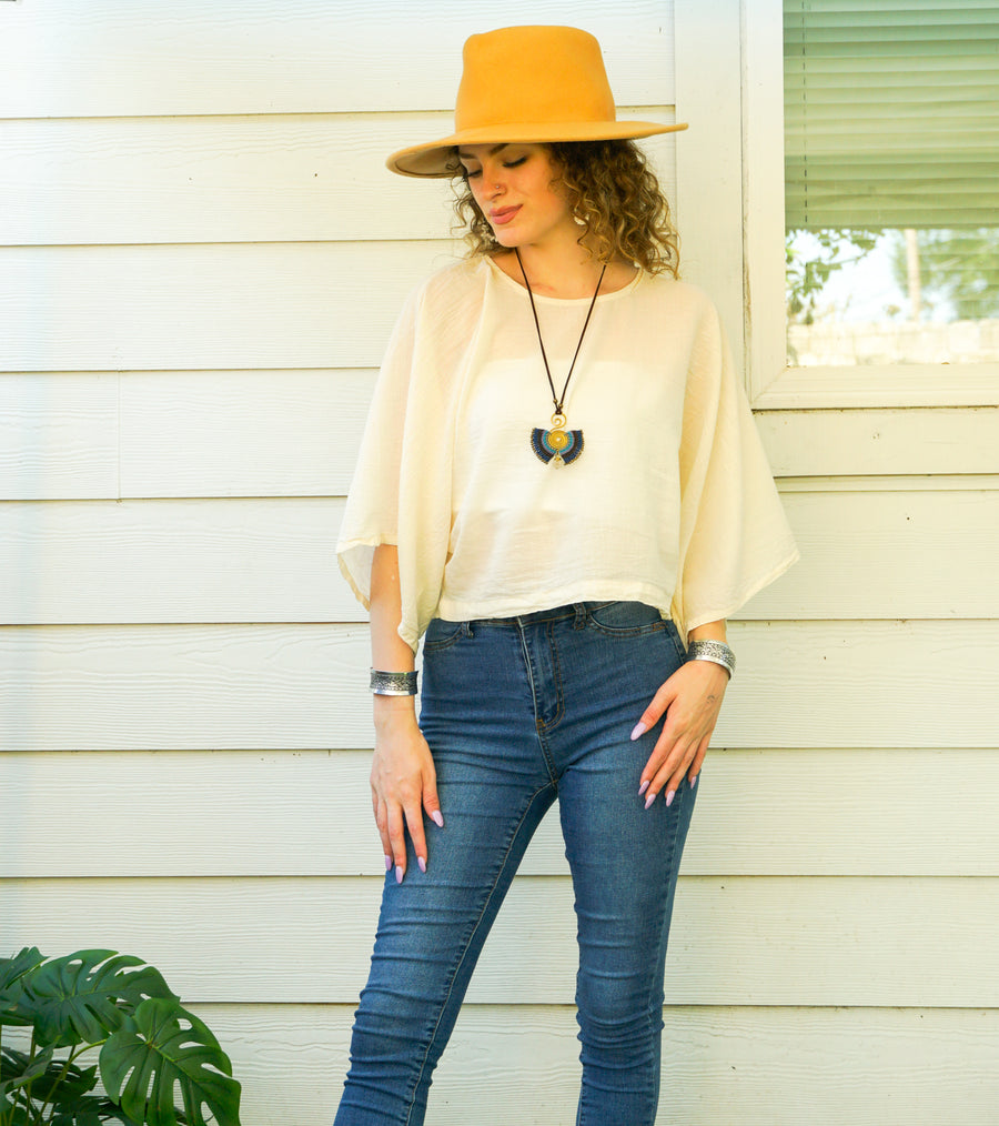 Ivory Sky Top