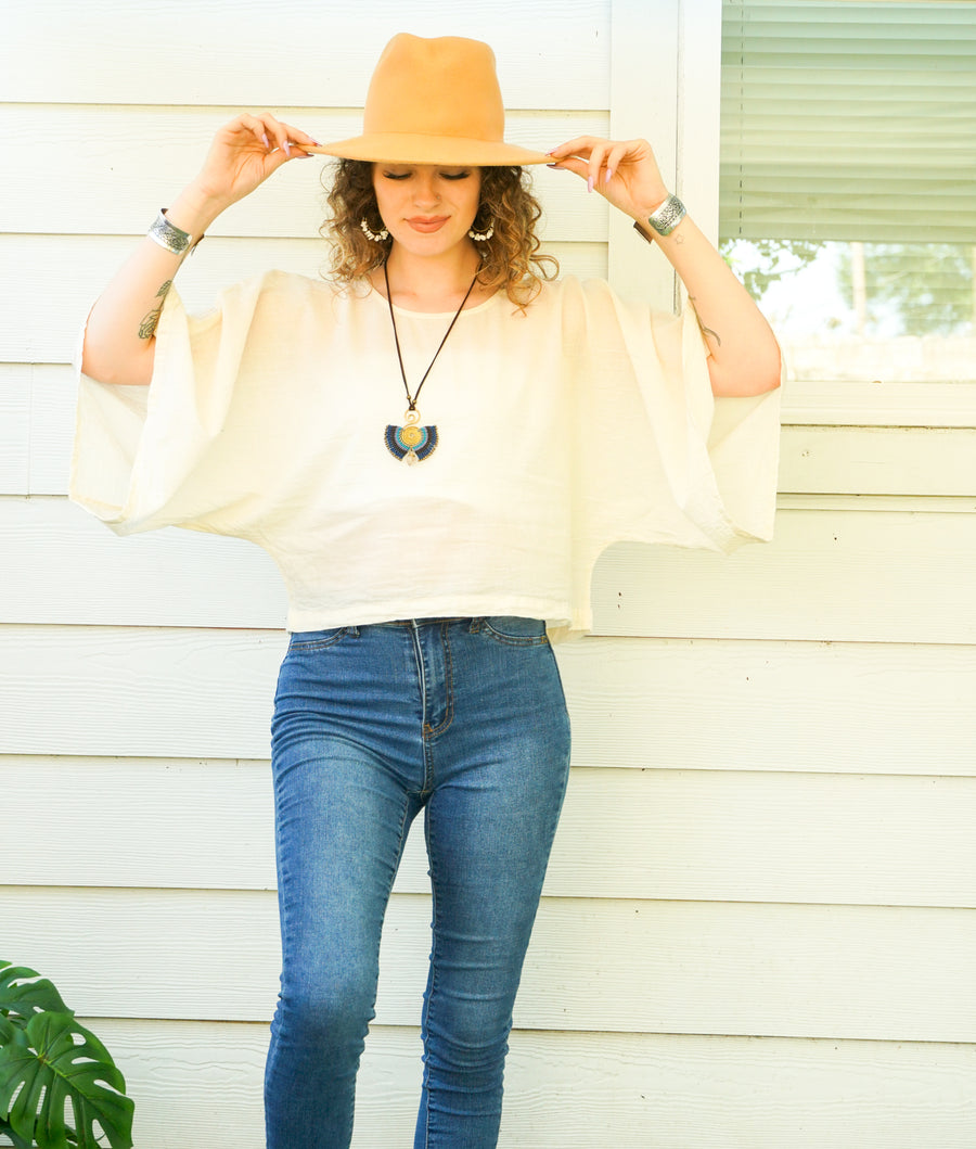 Ivory Sky Top