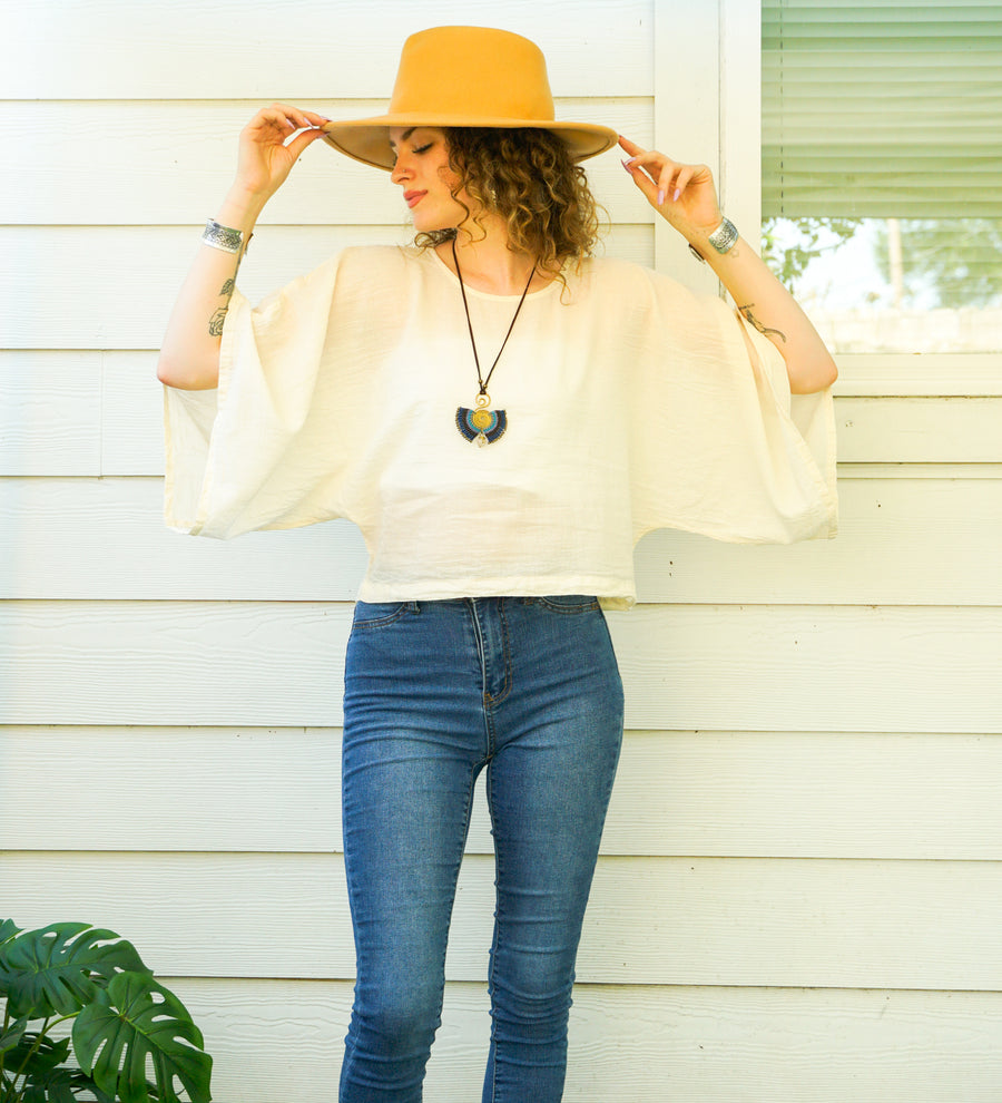 Ivory Sky Top
