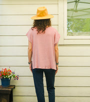 Everyday Cloud Top – Organic Double Gauze Cotton Blouse | Dusty Rose