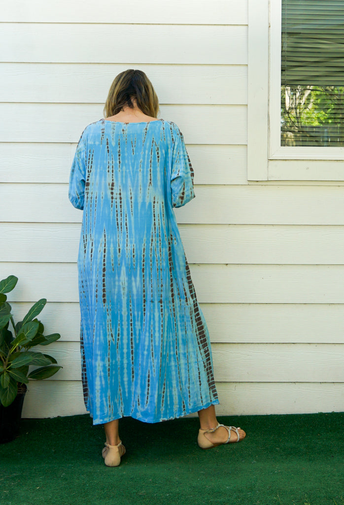 Azure Breeze Maxi Dress