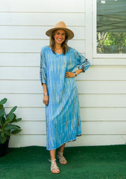 Azure Breeze Maxi Dress