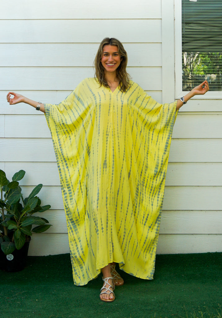 Sunshine Glow Tie-Dye Kaftan