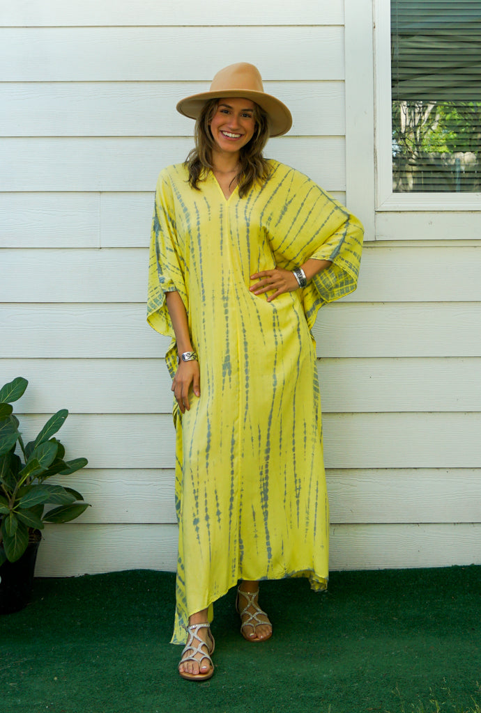 Sunshine Glow Tie-Dye Kaftan