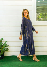 Midnight Breeze Maxi Dress