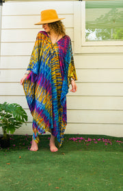 Rainbow Horizon Tie-Dye Kaftan