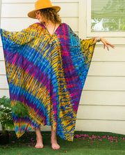 Rainbow Horizon Tie-Dye Kaftan