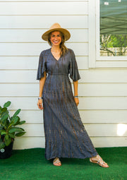 Twilight Breeze Maxi Tiered Dress