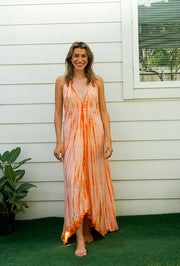 Sunset Glow Tie Dye Maxi Dress