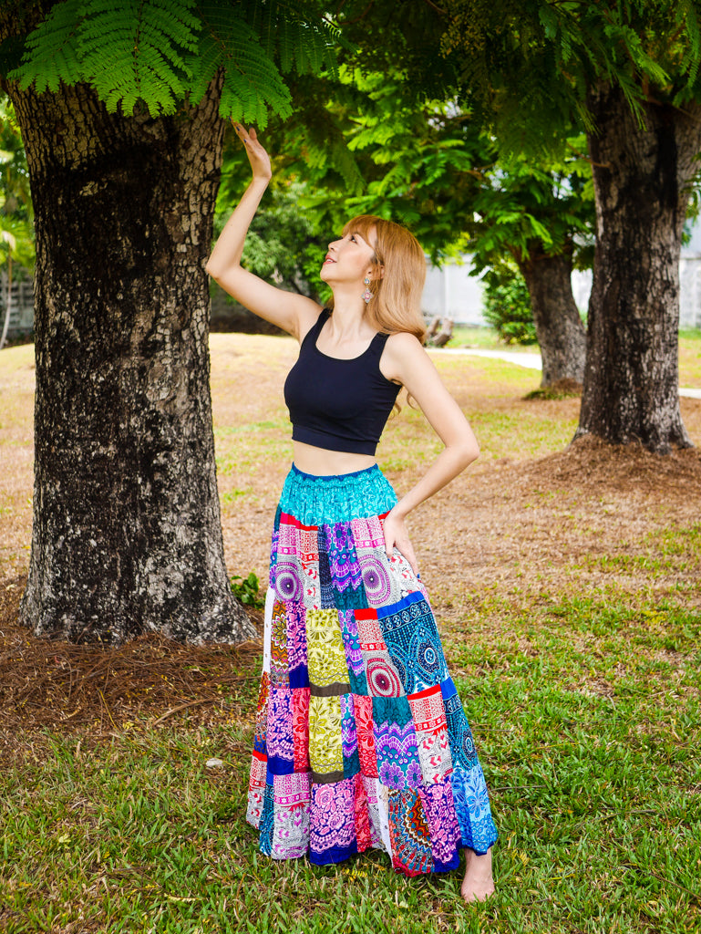 Bohemian Spirit Patchwork Skirt