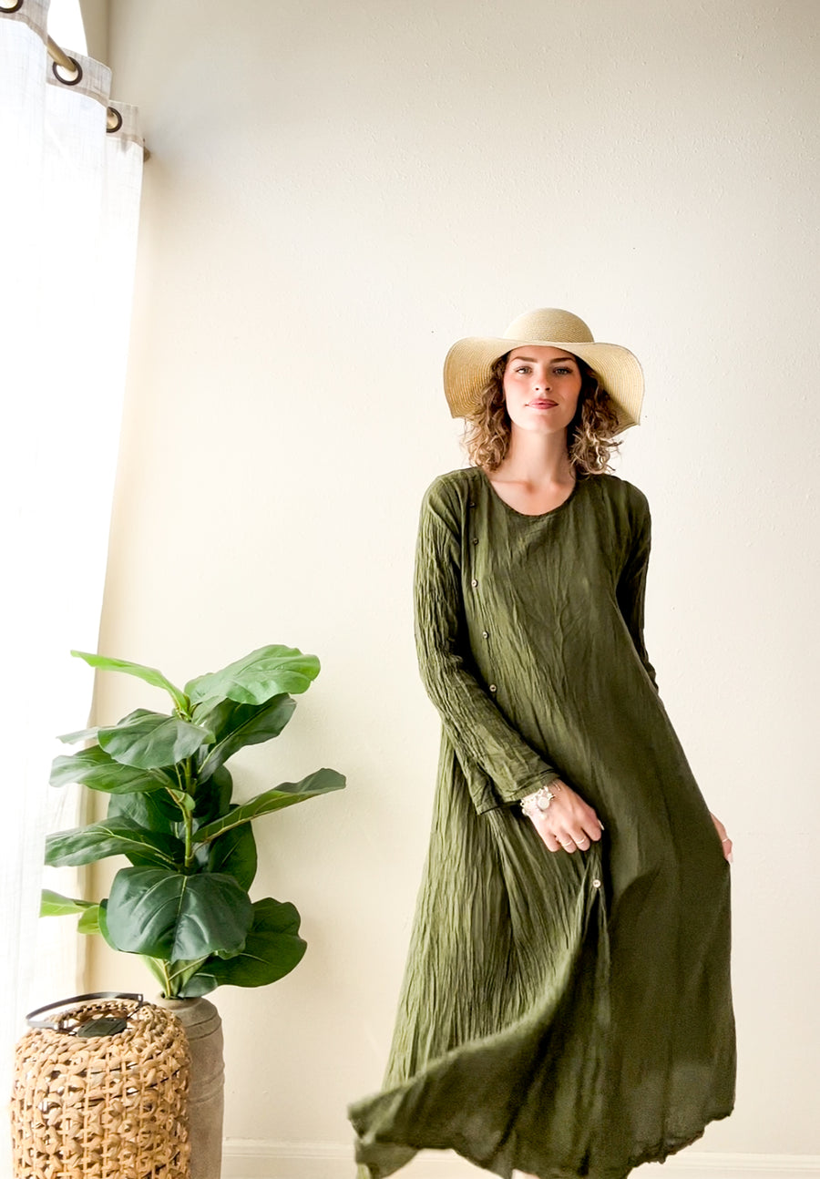 Olive Dress – Isla Bohemian
