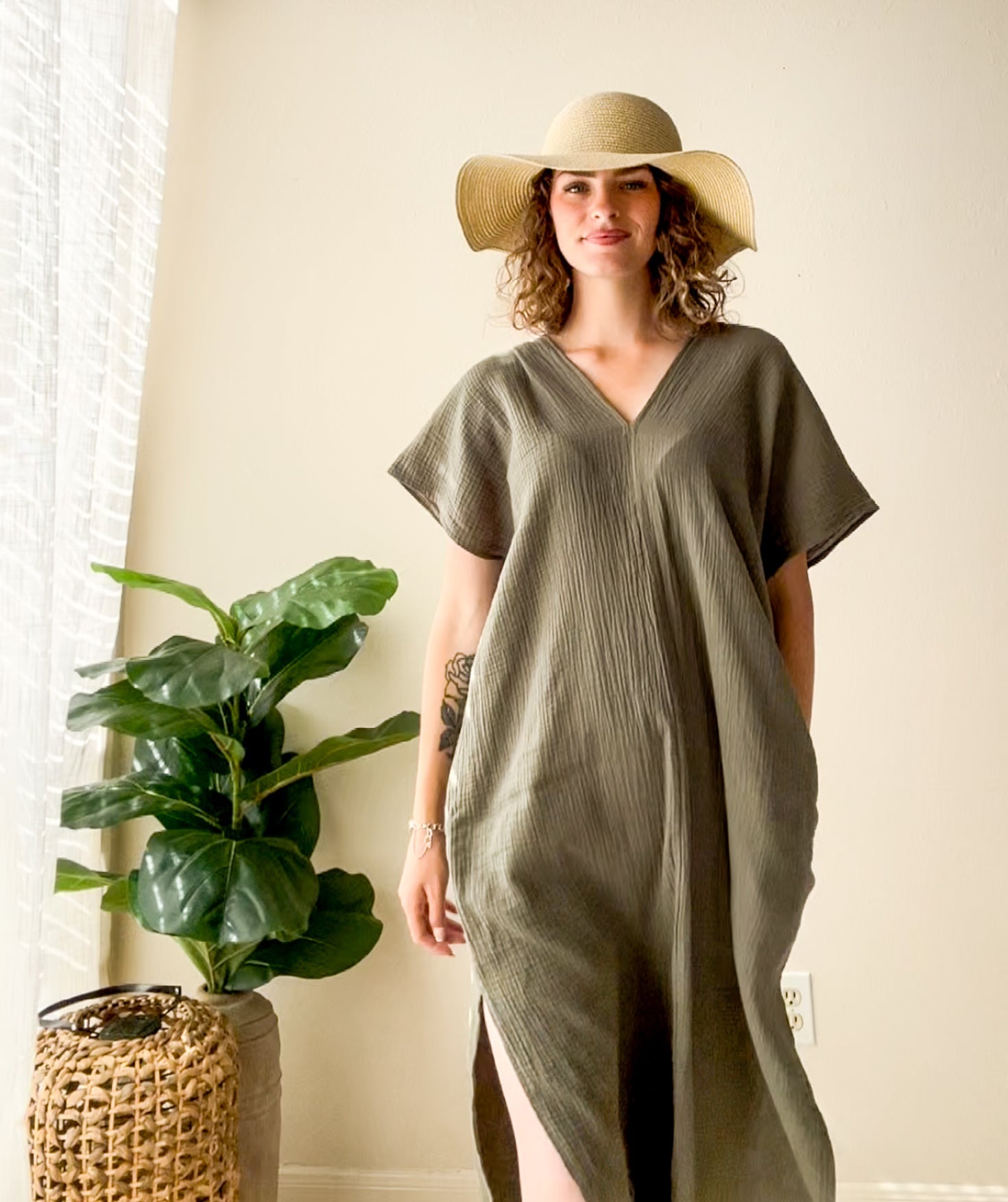 Portofino Kaftan | Double Gauze