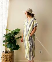 Meadow Waves Double Gauze Kaftan Dress