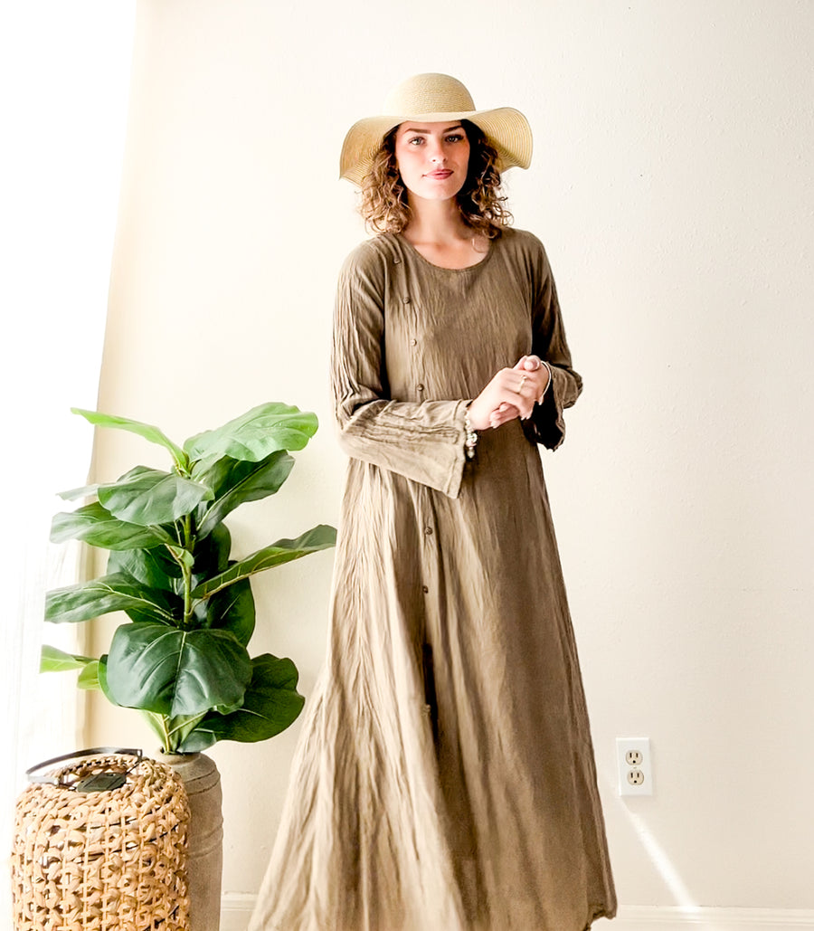 Sagewood Organic Crinkled Cotton Dress
