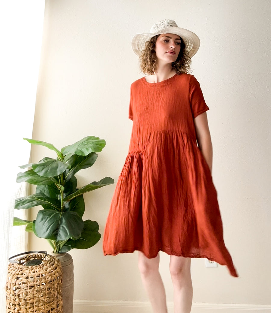 Terracotta Soul Midi Dress