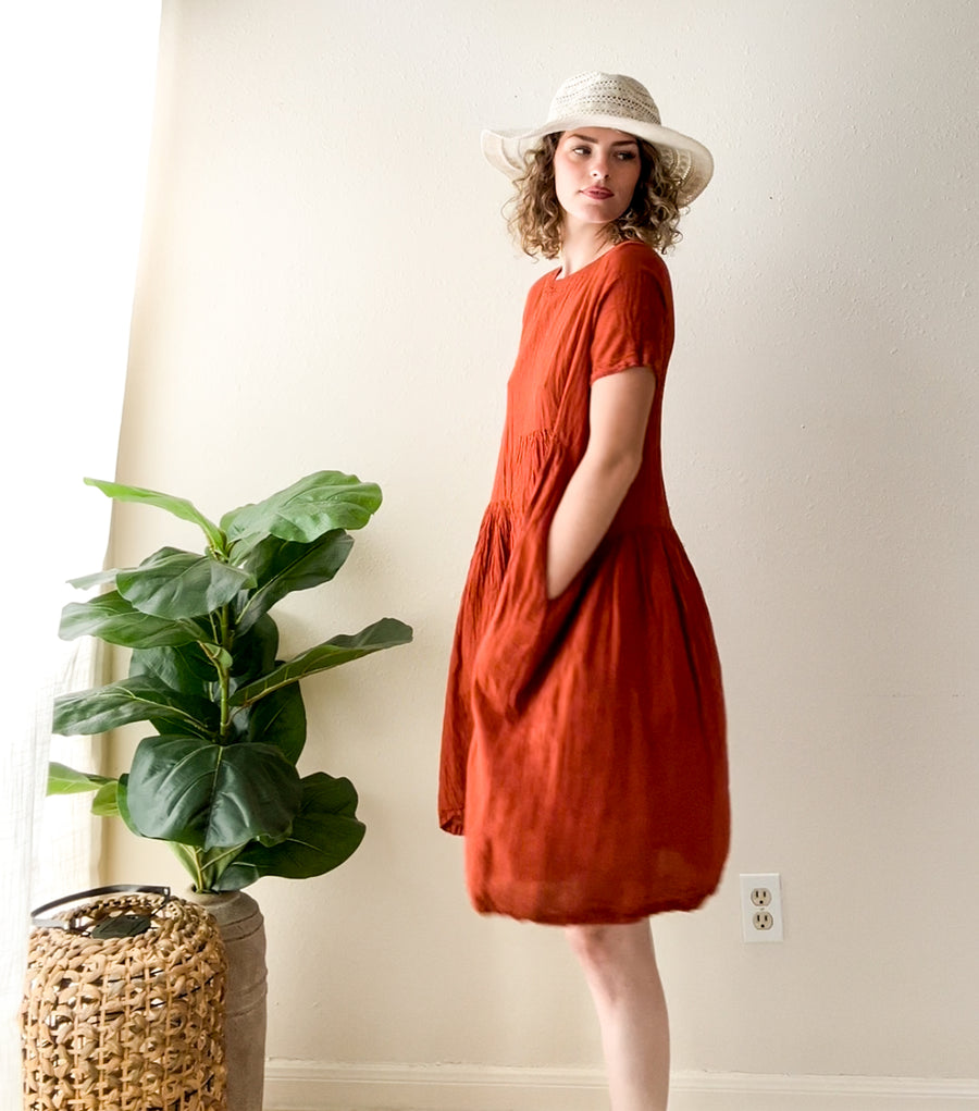 Terracotta Soul Midi Dress
