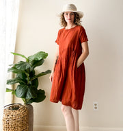 Terracotta Soul Midi Dress
