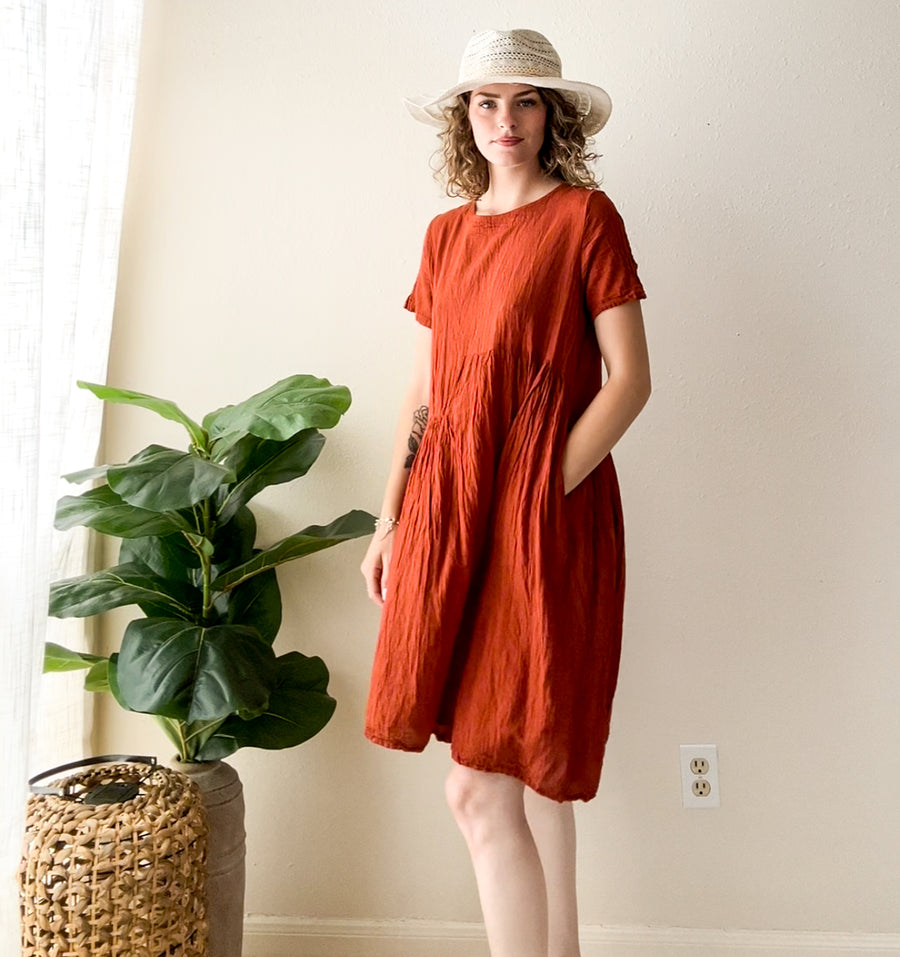 Terracotta Soul Midi Dress