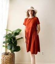 Terracotta Soul Midi Dress