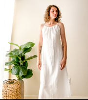 White Sands Organic Cotton Open Back Dress