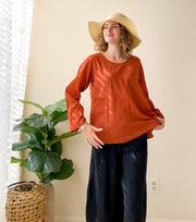 The Saffron Top | Cotton Gauze