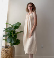 Sand Organic Double Gauze Midi Dress