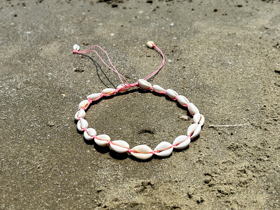 Pink Cowrie Shell Necklace