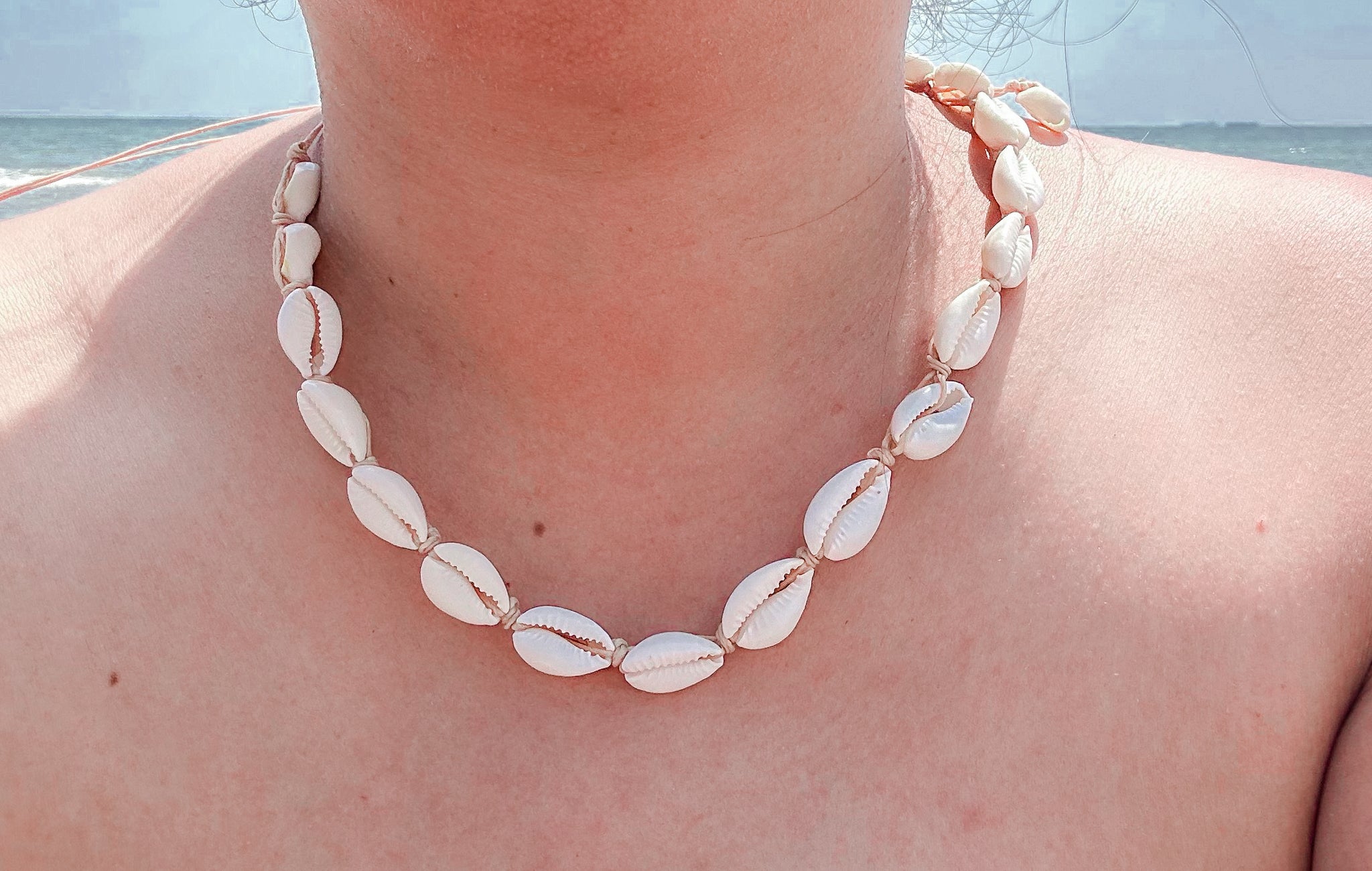 Pink Cowrie Shell Necklace