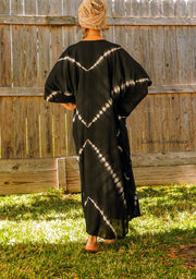 Midnight Diamond Tie-Dye Kaftan