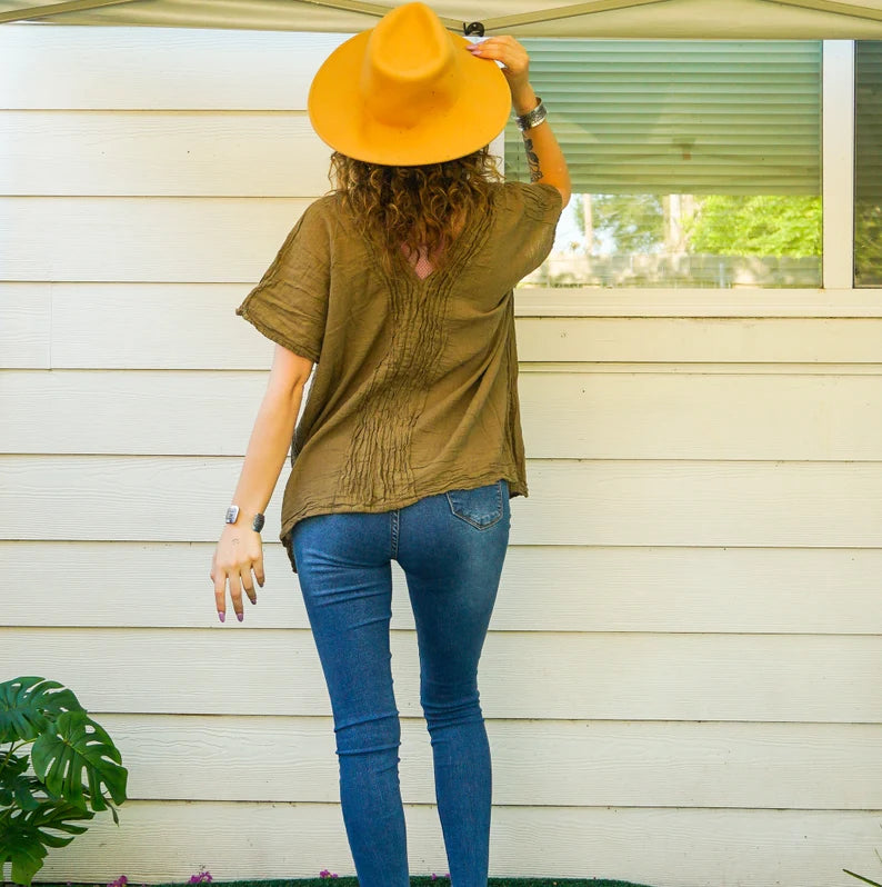 Sagewood Organic Gauze Blouse