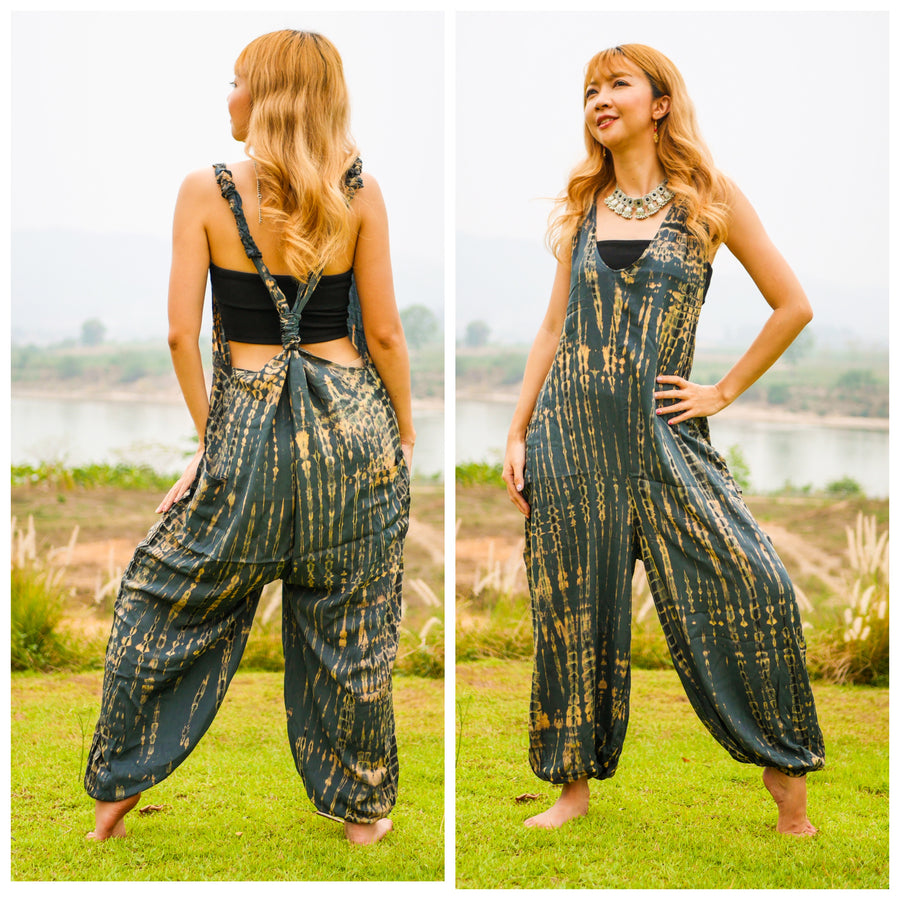 Celeste Racerback Dungarees Jumpsuit Romper