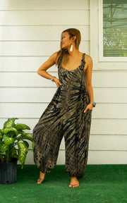 Earthbound Hippie Racerback Dungarees Jumpsuit Romper