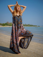 Midnight Mandala  Boho Jumpsuit