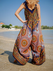 Golden Hour Mandala Boho Jumpsuit