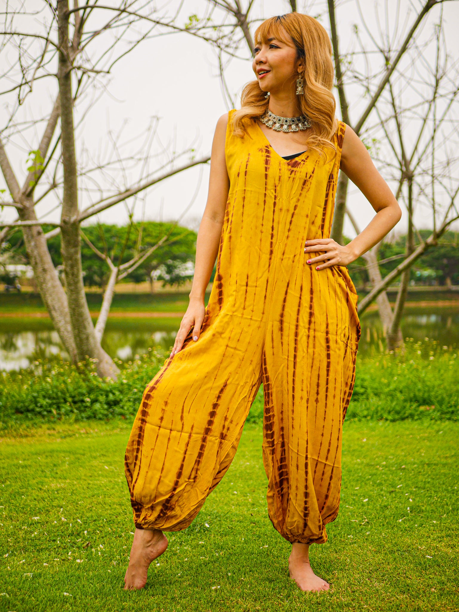 Boho Essential Dungarees Jumpsuit