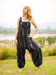 Mystic Moon Racerback Dungarees Jumpsuit Romper