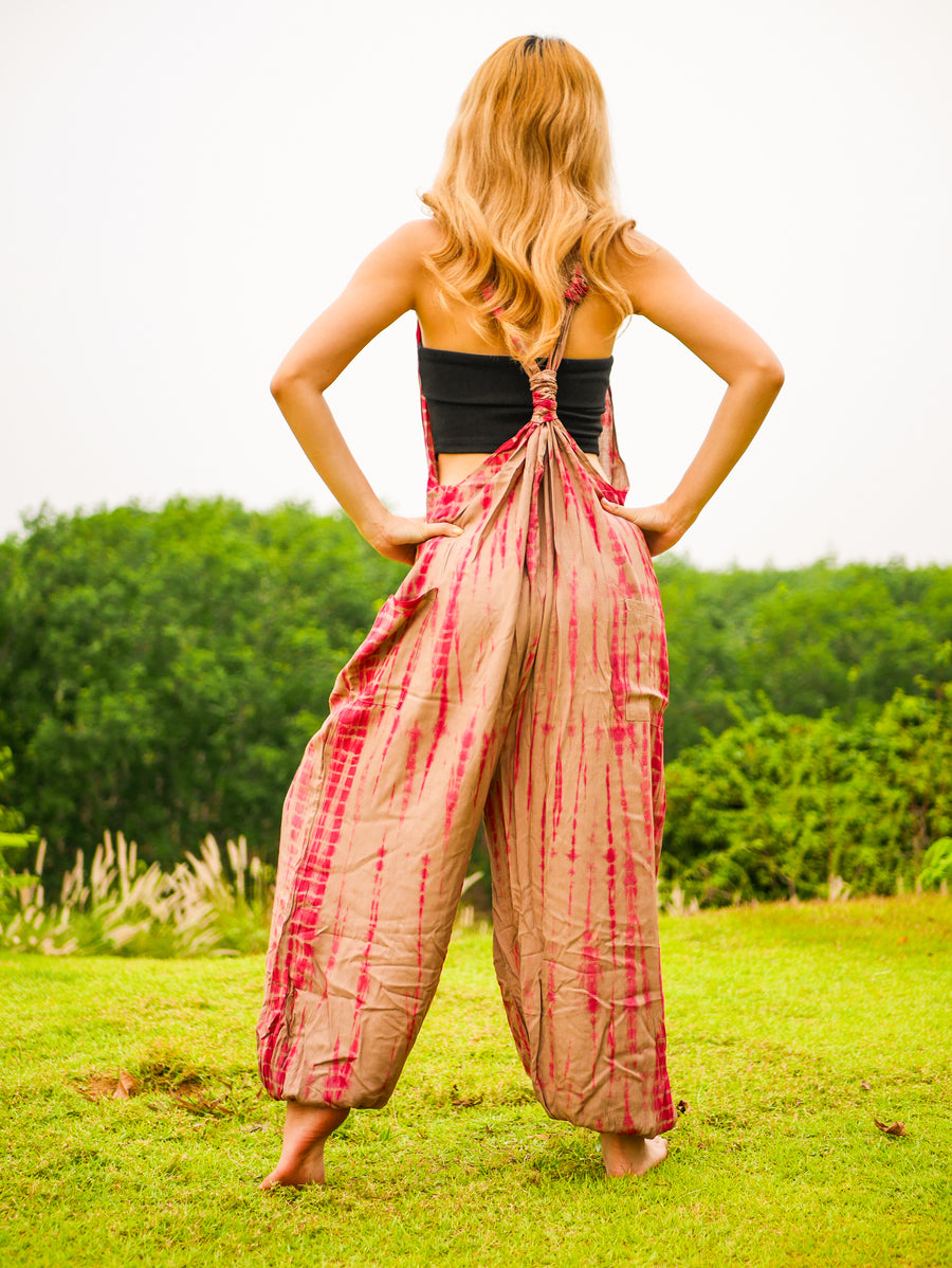 Sand Dunes Racerback Dungarees Jumpsuit Romper