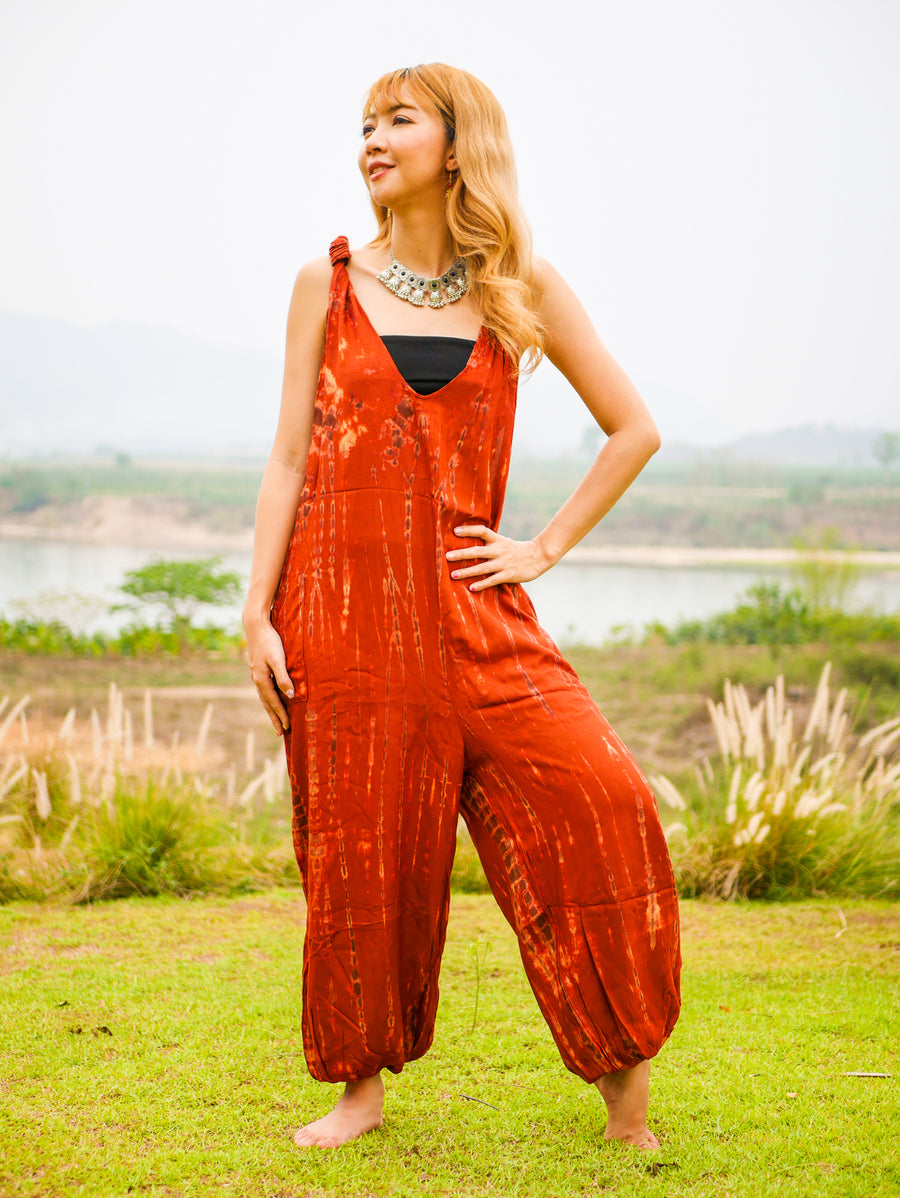 Ember Racerback Dungarees Jumpsuit Romper