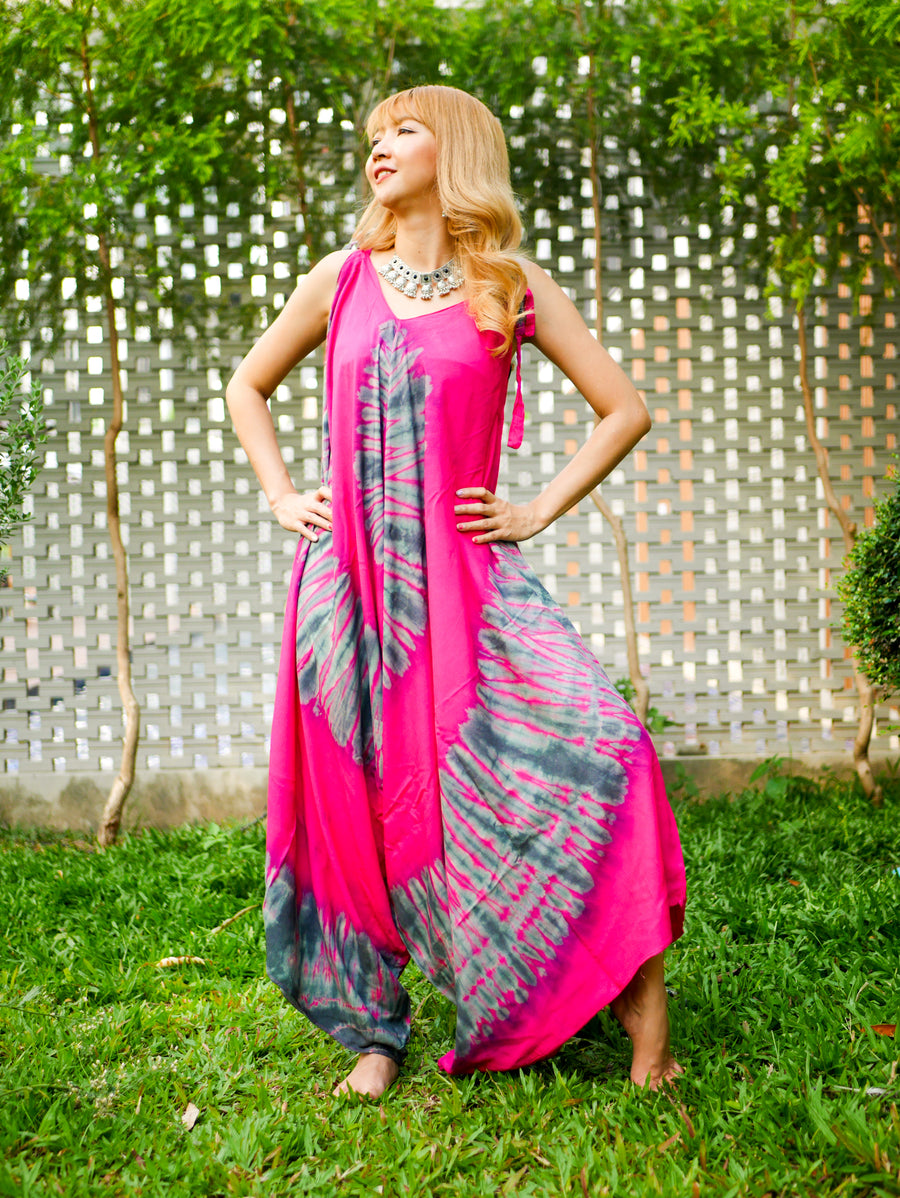 Boho Blossom Hand Dyed Jumpsuit