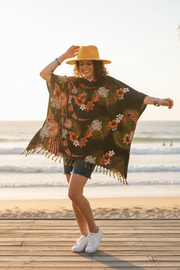 Rust Honu Boho Kaftan Top