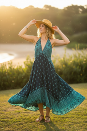 Teal Tide Maxi Dress