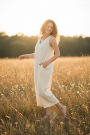 Barefoot Tide Flow Gauze Jumpsuit