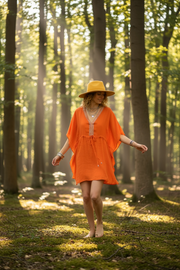 Tangerine Flow Kaftan