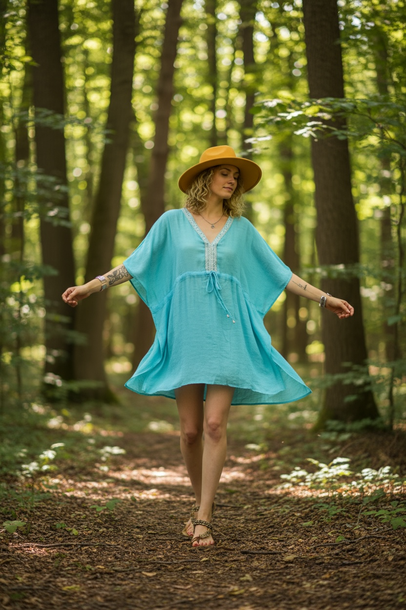 Aqua Flow Kaftan